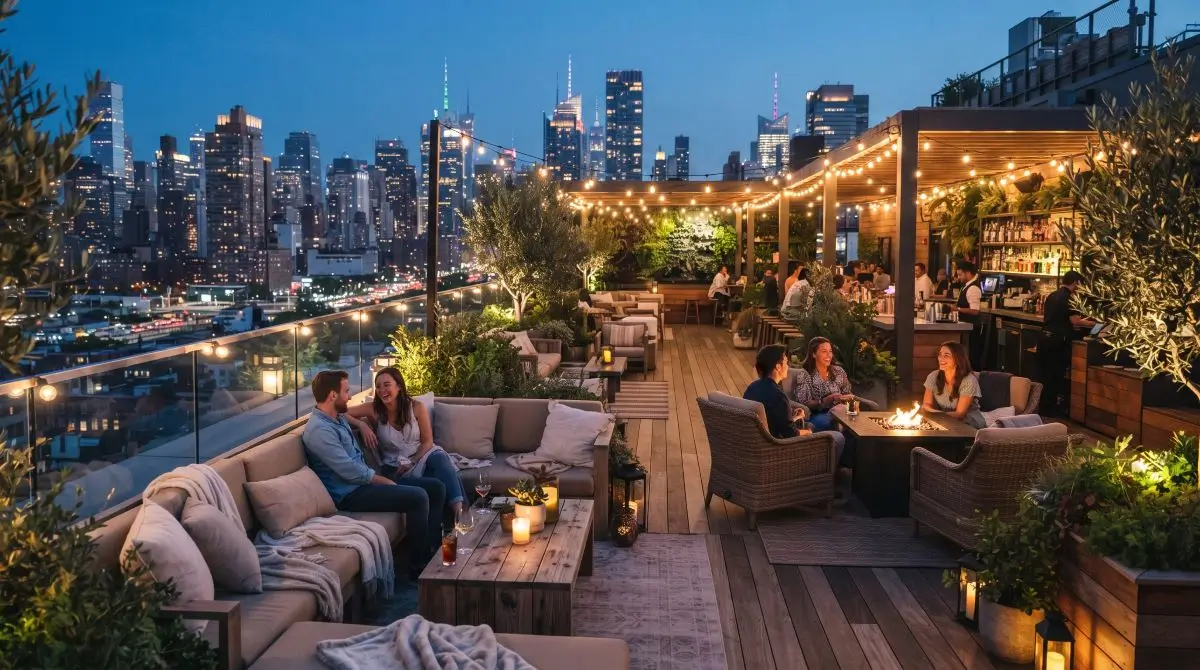 Rooftop Deck as a Cozy Lounge