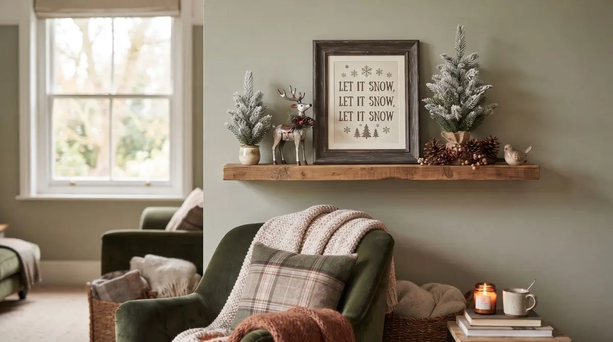Small Ledge with Changing Seasonal Decor