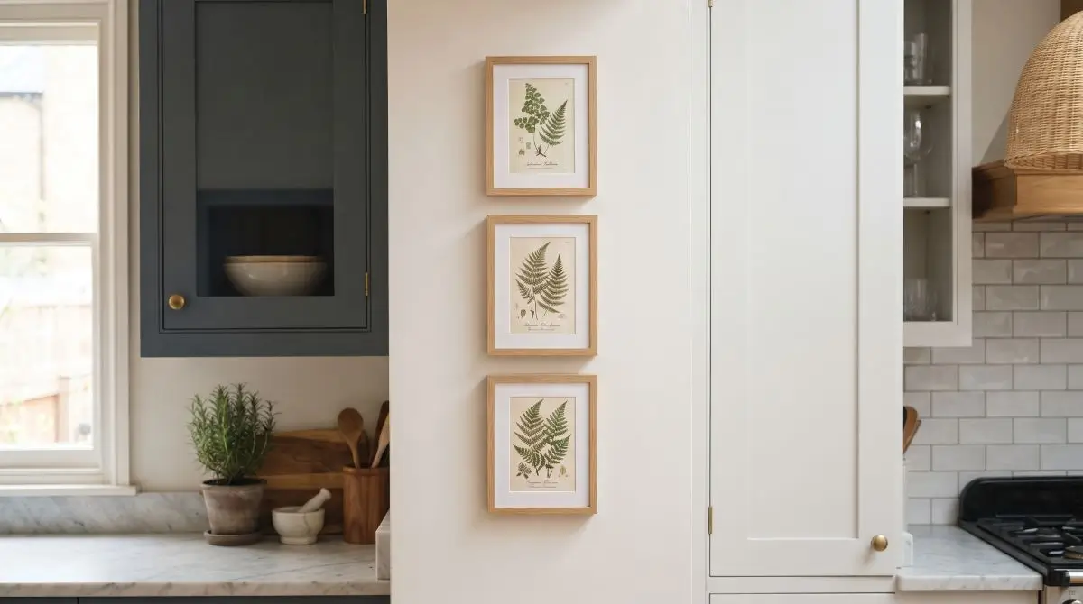 Small Vertical Art Stack in Tight Spaces