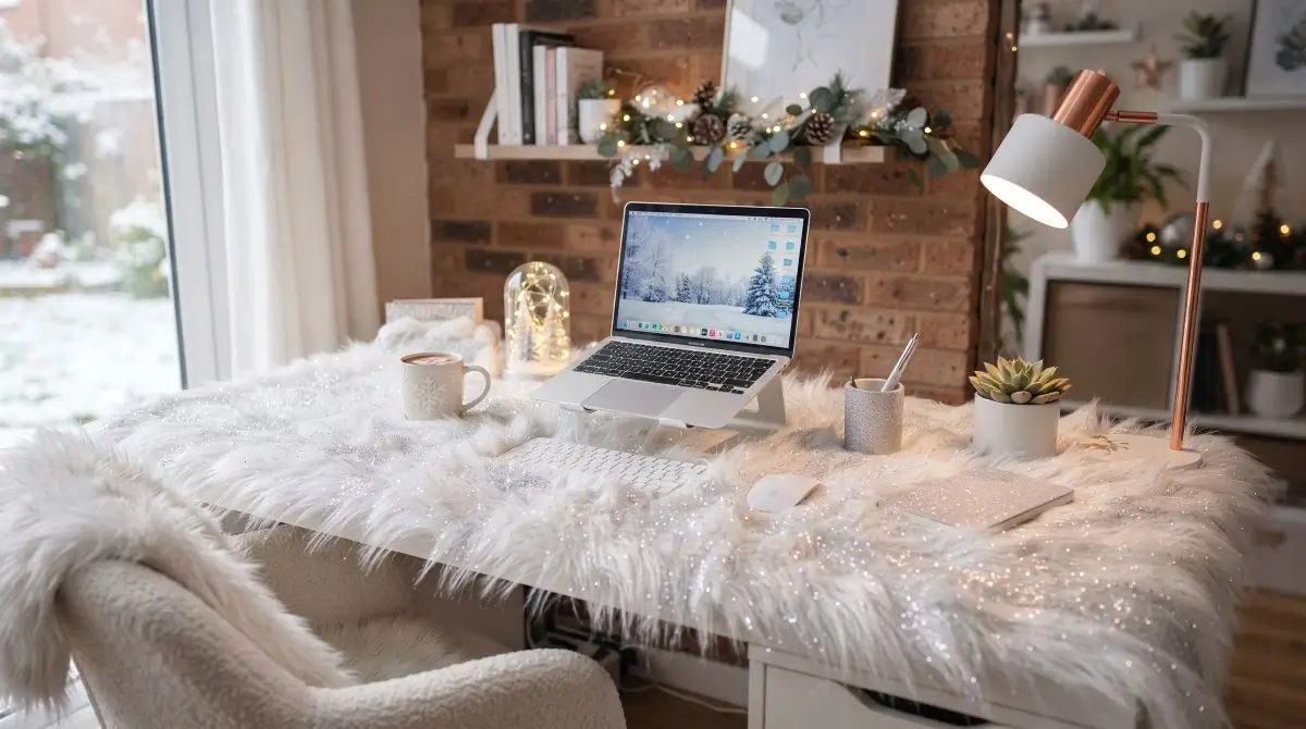 Snowy Desk Illusion