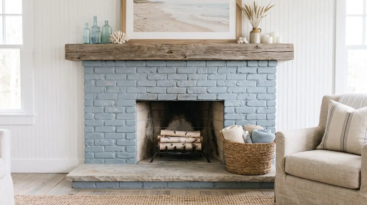Soft Blue-Gray Brick for a Coastal Cottage