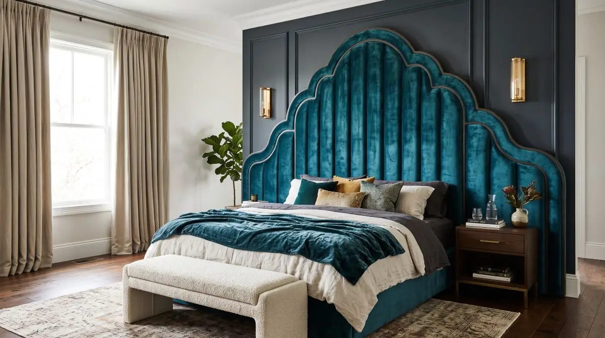 Statement Headboard Room