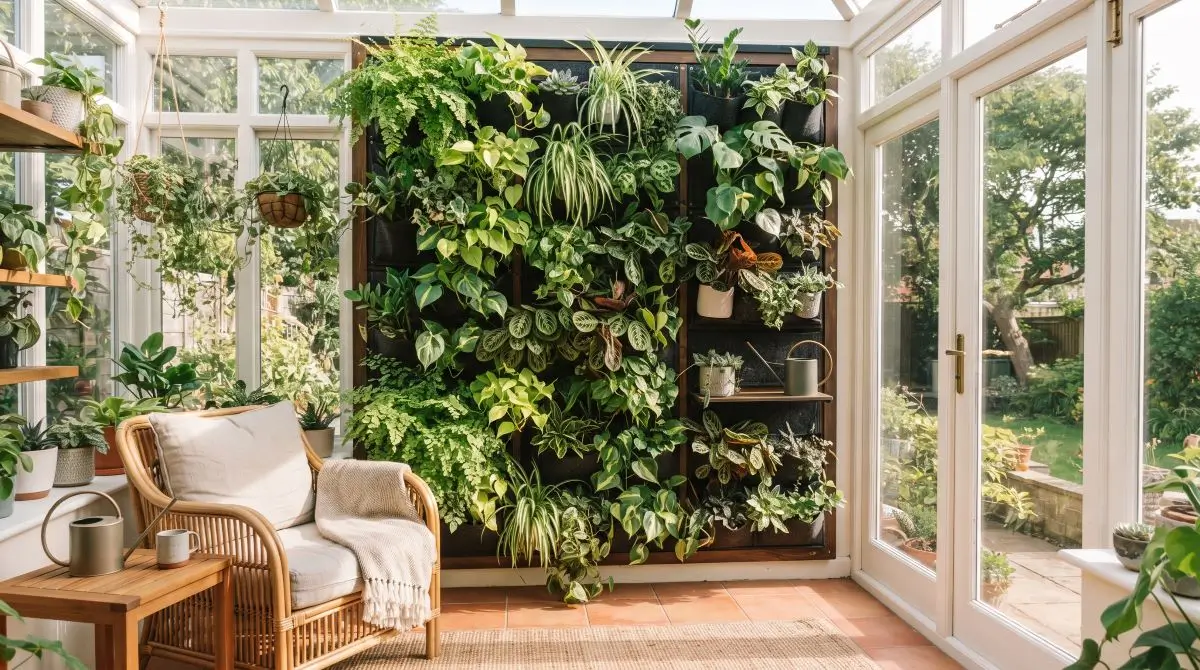 Vertical Garden or Wall-Mounted Planter Display